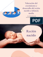 Valoración del crecimiento y desarrollo del recién nacido a infancia media