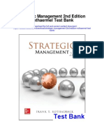 Strategic Management 2nd Edition Rothaermel Test Bank
