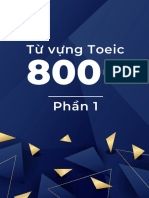 TỪ VỰNG TOEIC 800+ PHẦN 1