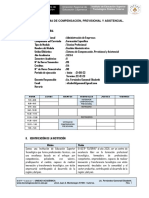 Sílabo de Sistema de Compensacion, Previsional y Asistencial.