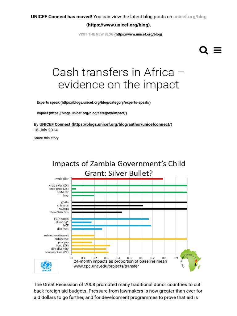 Impact of Cash Transfers in Africa | PDF | Aids | Poverty