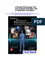 Vanders Human Physiology The Mechanisms of Body Function 14th Edition Widmaier Test Bank