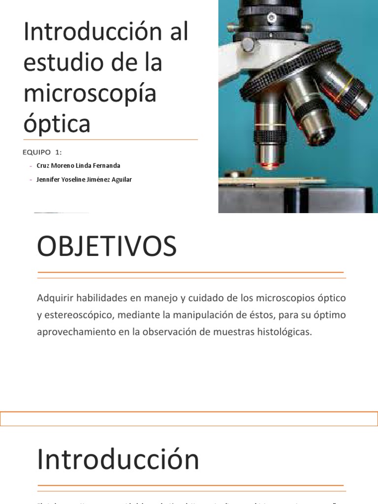 Presentación Microscopía | PDF | Microscopio | Óptica