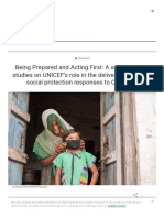 Being Prepared and Acting First: A Series of Case Studies On UNICEF's Role in The Delivery of Effective Social Protection Responses To COVID-19