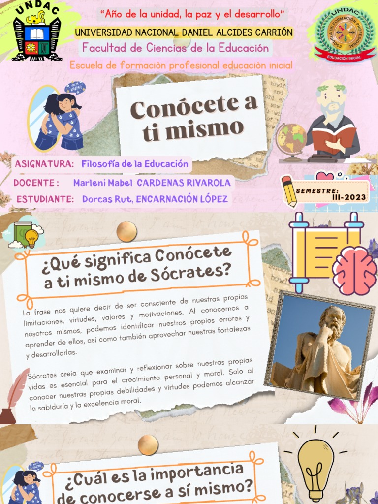 Conócete a ti mismo: Sabiduría socrática | PDF | Moralidad | Género