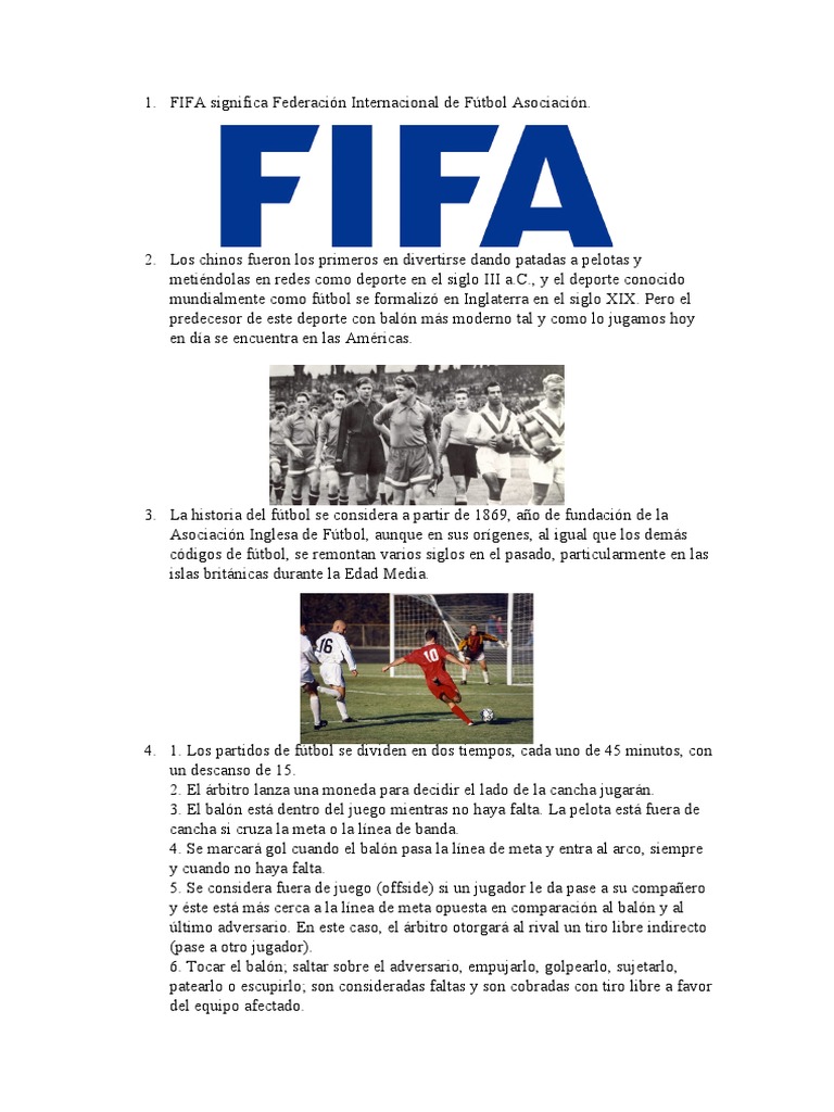 FIFA | PDF | Asociación de Futbol | Deportes