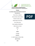 Monografia de Limpieza Publica de Maynas