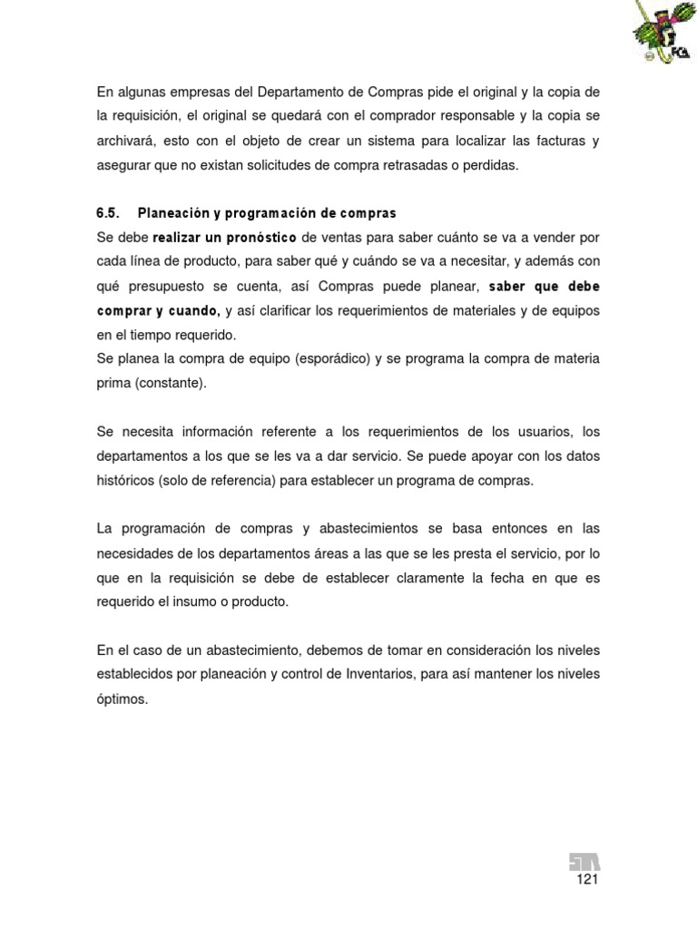 Planeación y Programación de Compras | PDF | Mercado (economía) | Precios