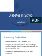 Diabetes in School Powerpoint Presentation