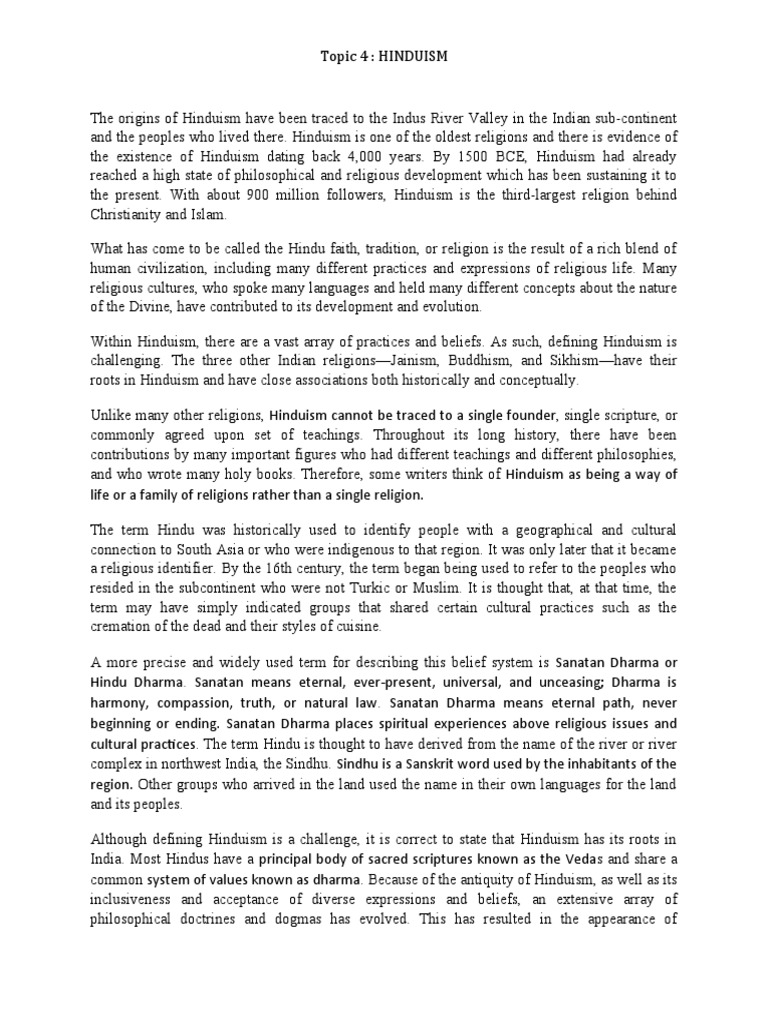 4 Hinduism Pdf Moksha Karma