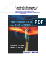 Thermodynamics For Engineers 1st Edition Kroos Solutions Manual