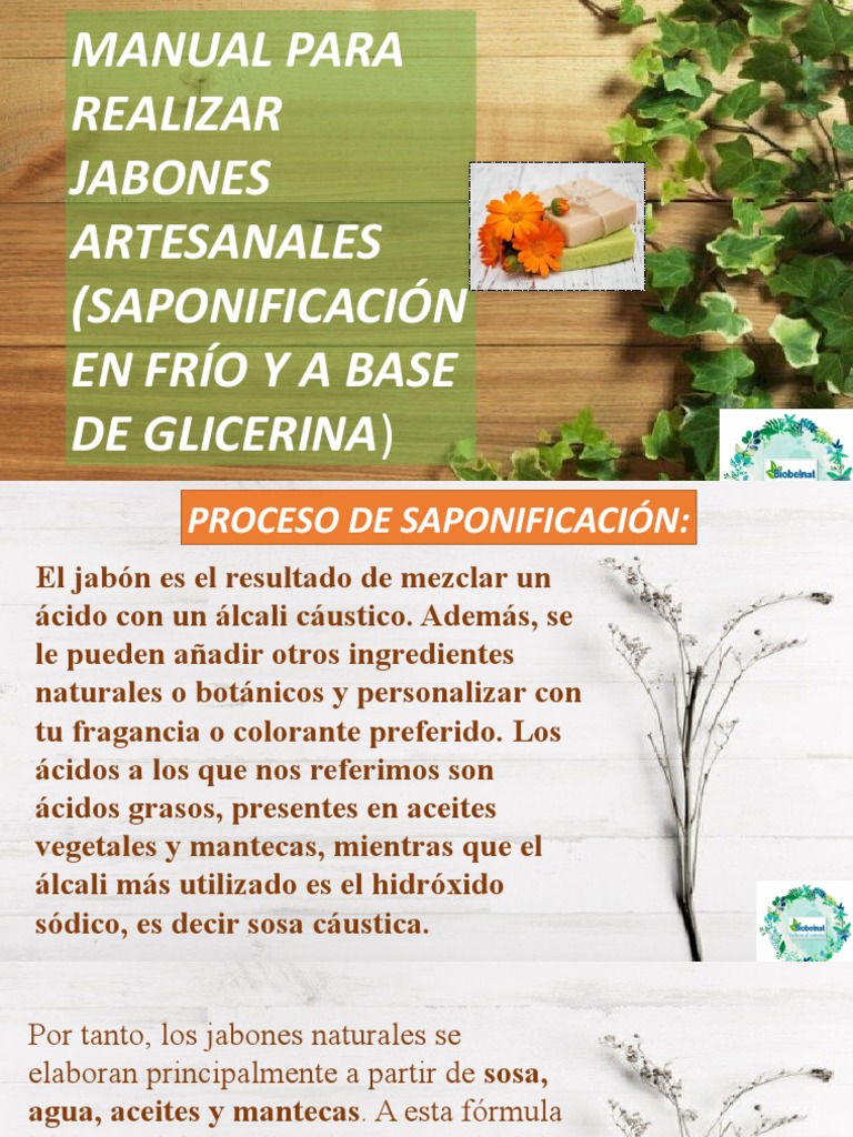 Elaboración de Jabones Artesanales | PDF | Hidróxido de sodio | Jabón