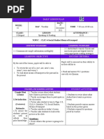 New Lesson Plan IV