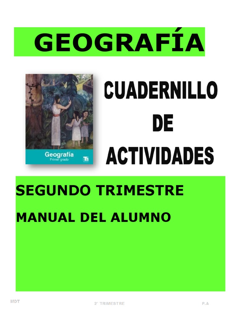 1° GEOGRAFÍA 2 Trimestre - ALUMNO | Descargar gratis PDF | Migración ...