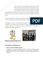 Objeto y Procedimiento de La Ley de Servicio Público de La Defensa - Parte Daniela de Los Santos