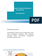 Pengembangan Strategi Pembelajaran Tematik