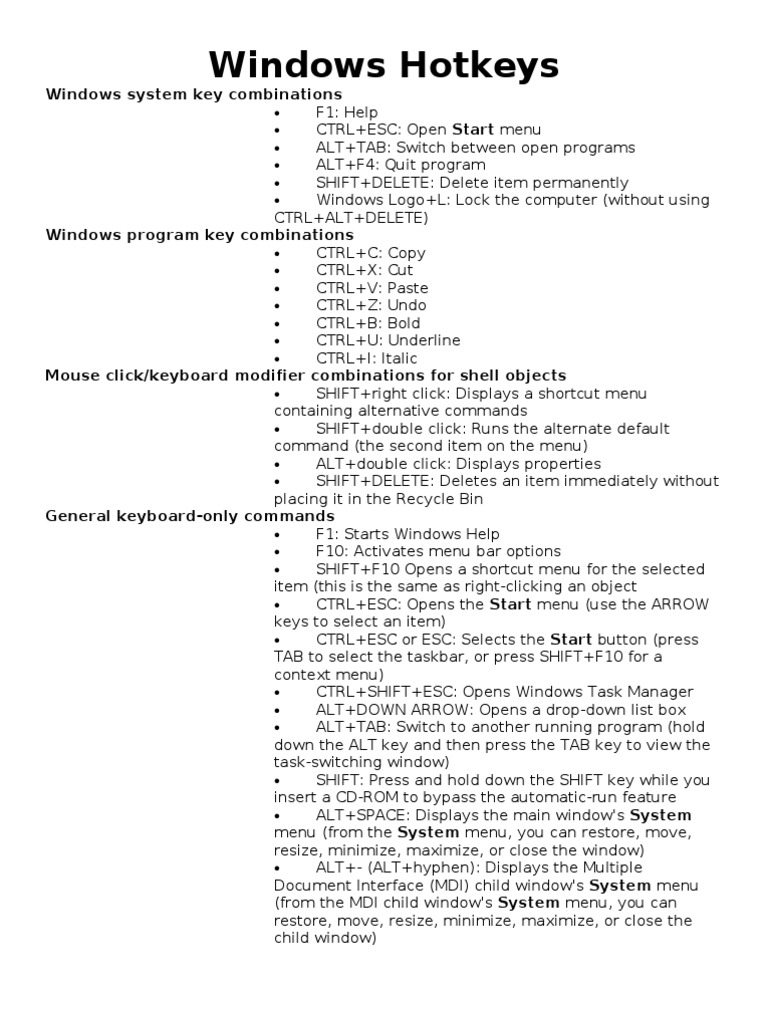 Windows Hotkeys Keyboard Shortcut (8 views)