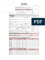 Form Data Pribadi Pelamar