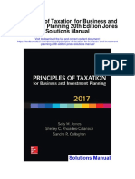 Principles of Taxation For Business and Investment Planning 20th Edition Jones Solutions Manual