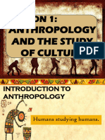Lesson 1 - Anthropology and The Study of Culture