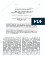 Isolation and Characterization of A Mixed Culture That Degrades Polychlorinated Biphenyls