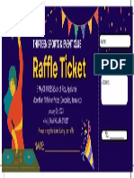 Navy Illustrated Party Raffle Ticket