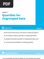 4Q Wk1 D3 Quartiles For Ungrouped Data