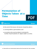 3Q 2 Permutation of ? Objects Taken ? at A Time
