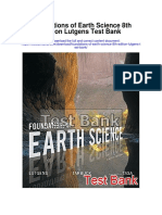 Foundations of Earth Science 8th Edition Lutgens Test Bank