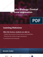 5.1 Molecular Biology Control of Gene Expression