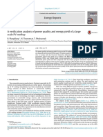 A Verification Analysis of Power Quality and Energy Yield of Large Scale PV Rooftop