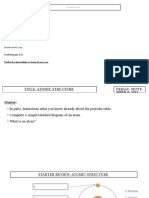 2.1 Atomic Structure and Isotopes