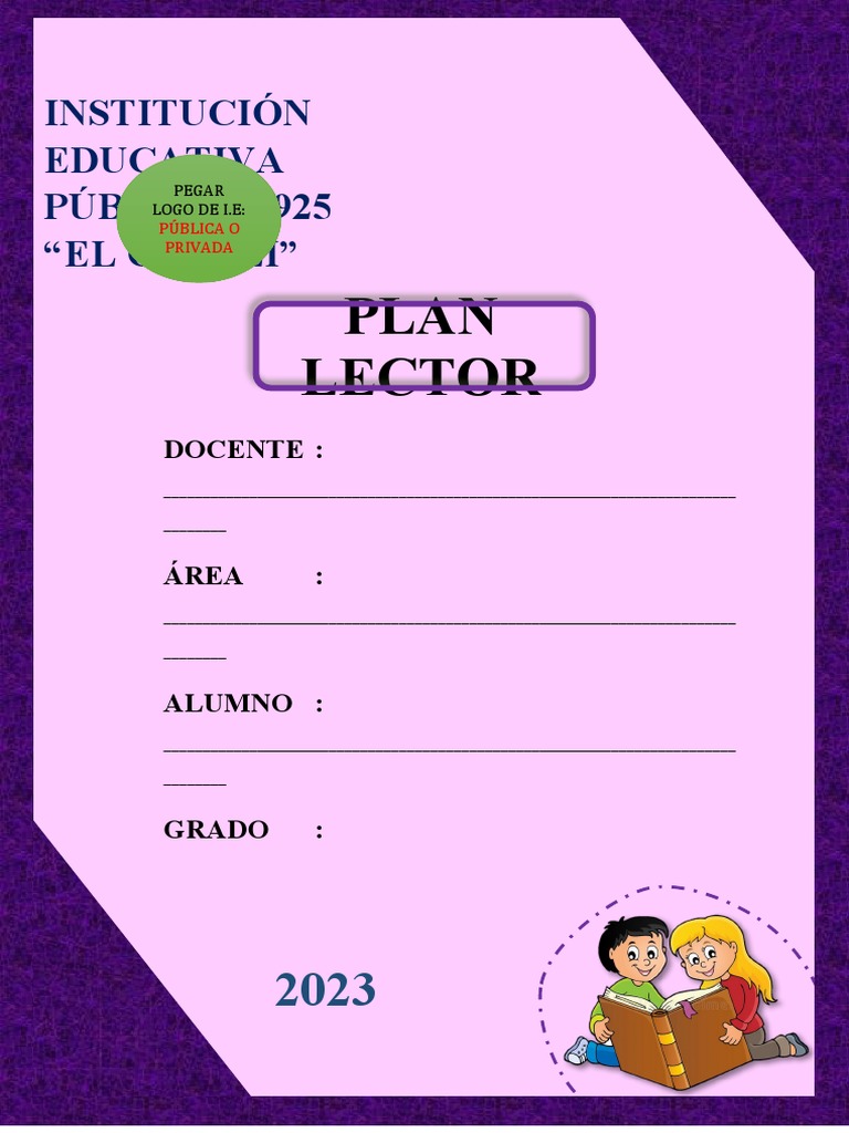 Plan Lector 2023 para Tercer Grado | PDF | Aprendizaje | Modificación ...