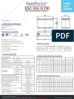 ESC100 12FR Rocket EnerRocket Aku Datasheet