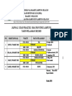 Jadwal Ujian Praktik 2023