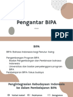 A- BIPA dan Evaluasi