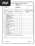19 Vehicle Checklist & Fault Reporting Form | PDF