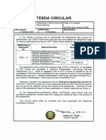 TESDA Circular No. 062-2022