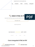 Pengubah HTML Ke PDF - Ubah HTML Menjadi PDF Online