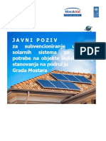 Javni Poziv Za Subvencije Solarnih Sustava U Domacinstvima Mostar 1