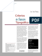 Criterios de Selessión Tipografica Documento de Apoyo