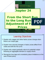 From The Short Run To The Long Run: The Adjustment of Factor Prices
