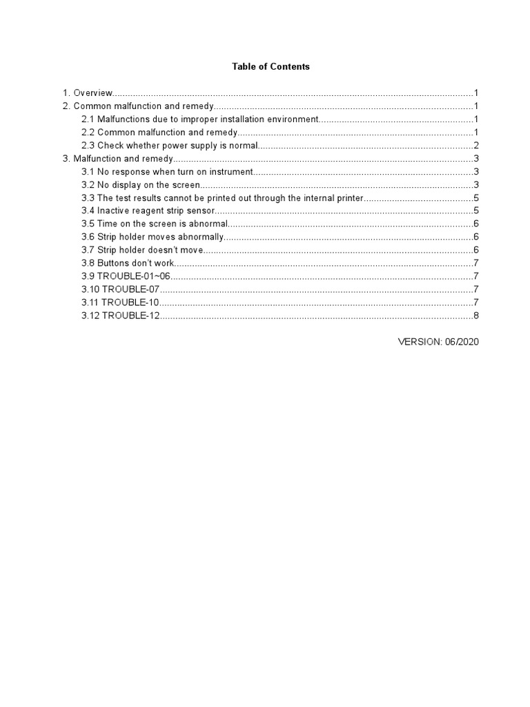 URIT-50 Service Manual Main Body | PDF | Power Supply | Electrical ...