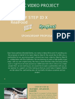 Step by Step ID X Realfood Sponsorship Proposal