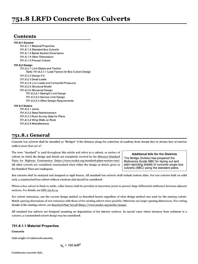 LFRD Culvert Design | PDF