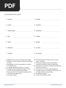 Jumbled Words