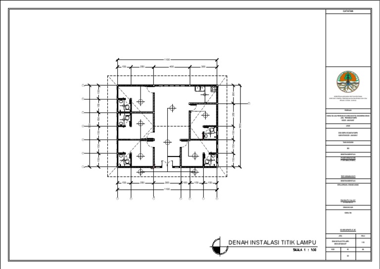 Denah Instalasi Titik Lampu VIP | PDF