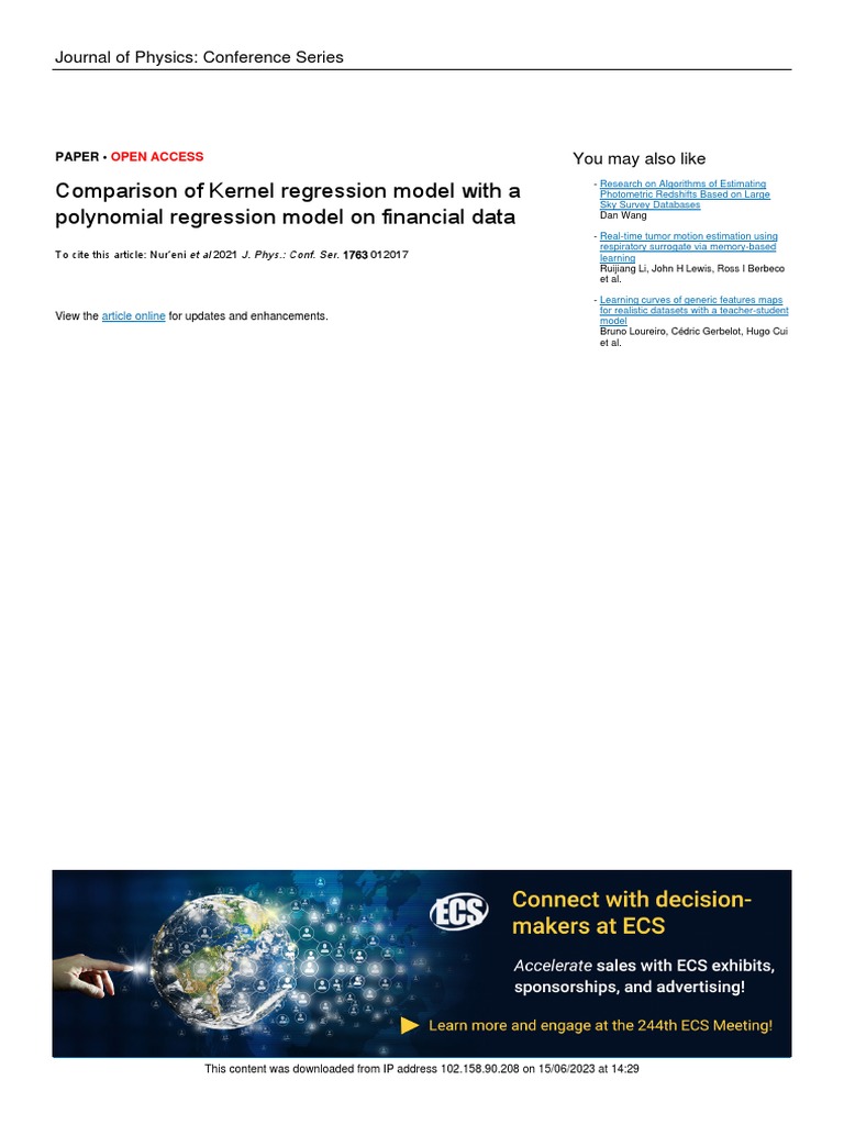article-kernal-model-pdf-regression-analysis-errors-and-residuals