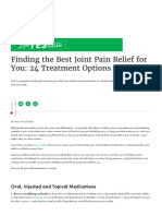 Finding The Best Joint Pain Relief