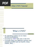 Unix Mini Tutorial